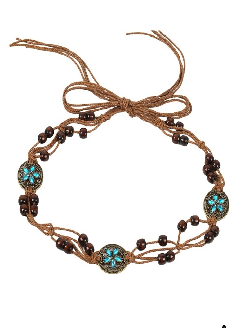 Zenana BOHEMIAN BRAIDED WAIST ROPE BELT